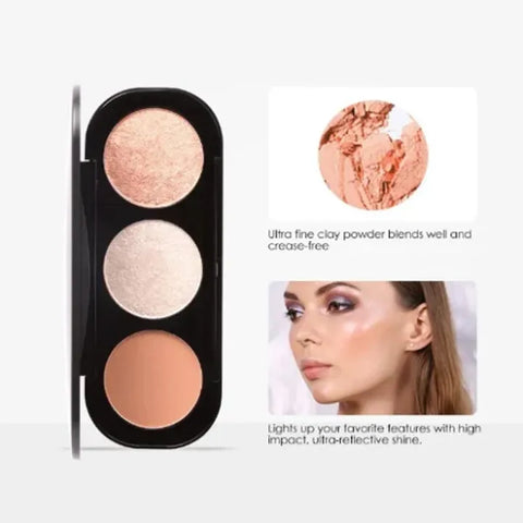 FOCALLURE Blush & Highlight Makeup Palette 02