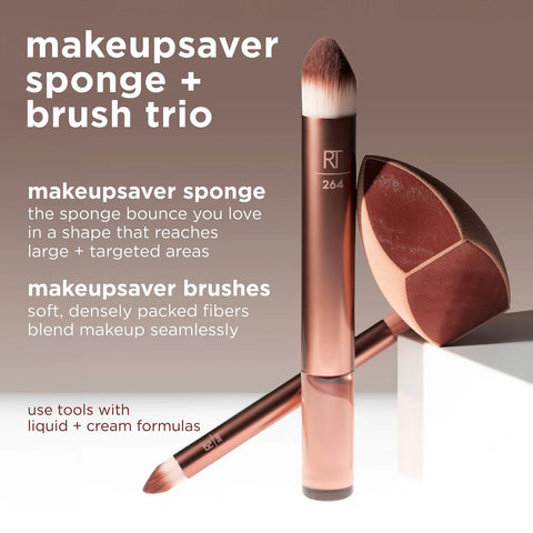 Real Techniques- Makeupsaver Sponge + Brush Trio