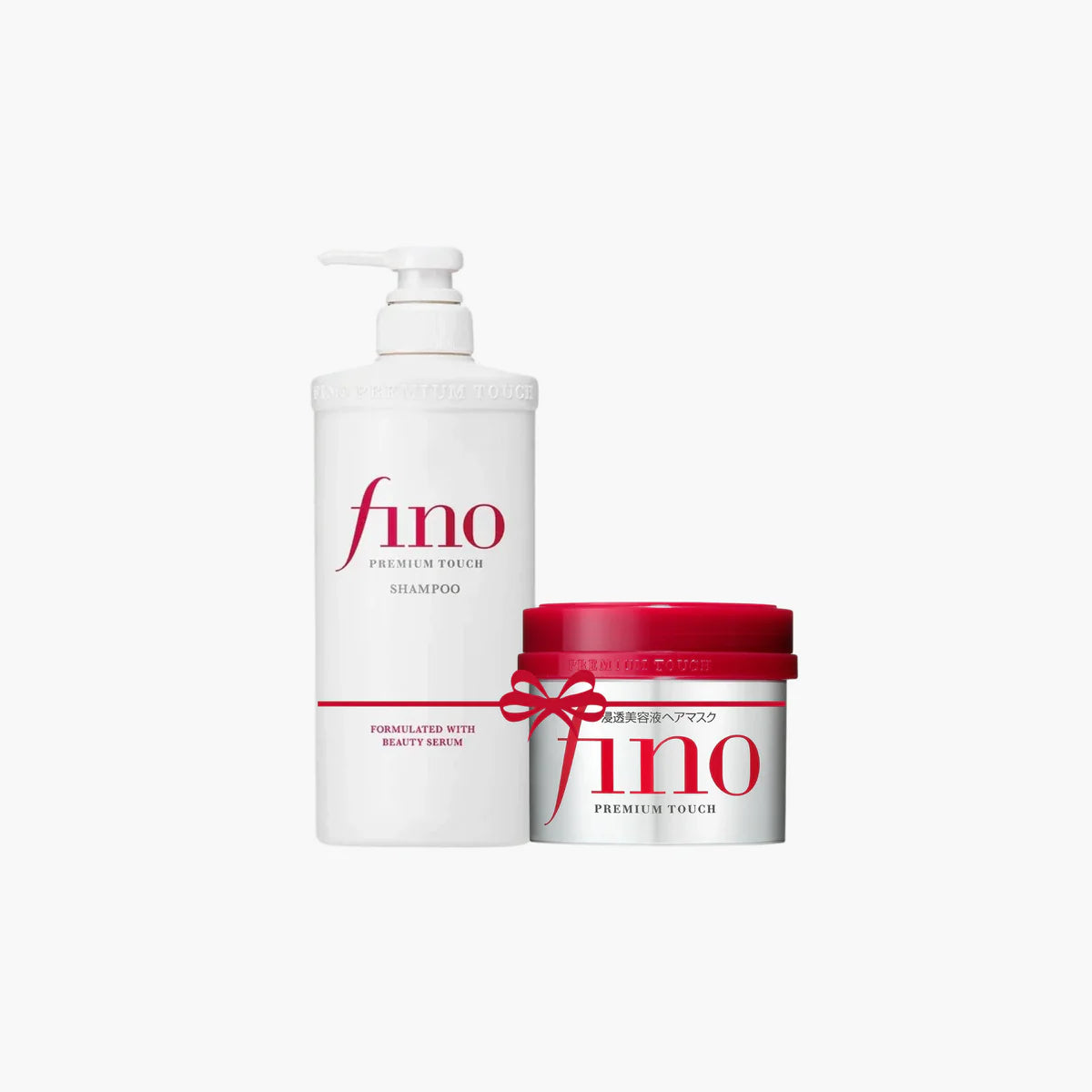 Shiseido Fino Premium Touch Shampo 550Ml & Premium Touch Hair Mask Bundle