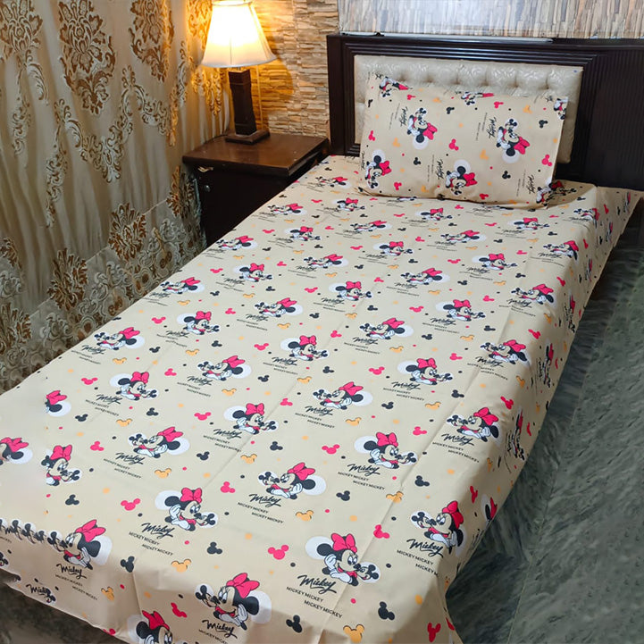 Single Bed Sheet with Pillow - Hopshop