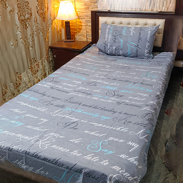 Single Bed Sheet with Pillow - Hopshop