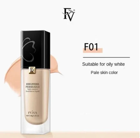 FV EDELWEISS LIQUID REFRESHING ESSENCE FVINA FOUNDATION SKIN CARE DRY OIL SKIN LONG-LASTING BASE MAKEUP IMPORTED