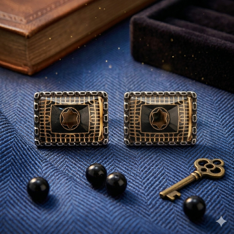 Star Shaped Cufflinks For Men