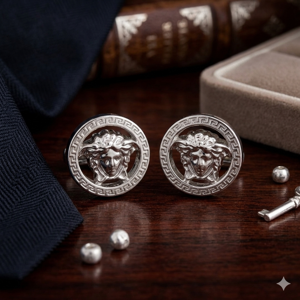 Versace Branded Cufflinks Stud