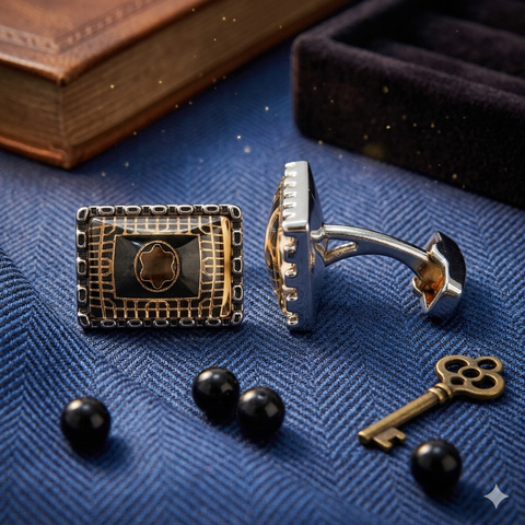Star Shaped Cufflinks For Men