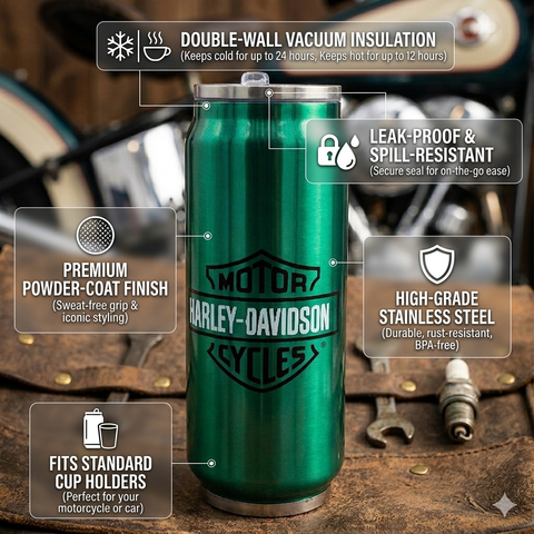 Harley Davidson Flask Stainless-Steel Insulated Can (Tumbler)