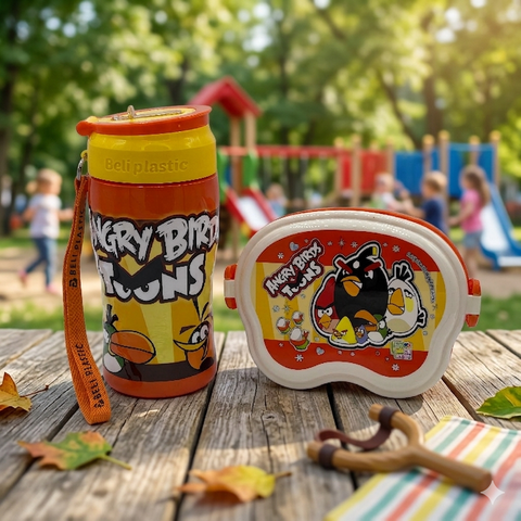 Angry Bird Bottle and Lunch Box