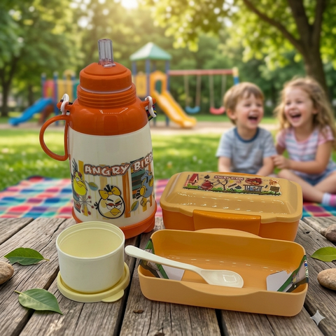 Angry Bird Hot and Cold Water Bottle and Lunch Box