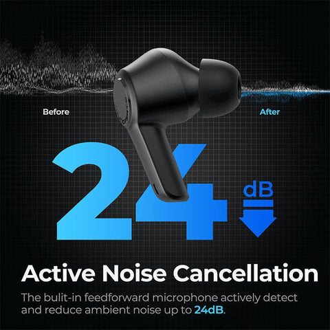 Soundpeats T3 Active Noise Cancelling Wireless Earbuds with Bluetooth 5.2 - Hopshop