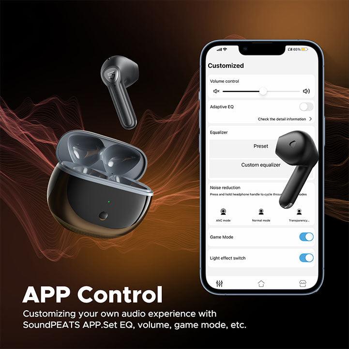 Soundpeats Air 3 Deluxe HS Bluetooth 5.2 Earphones Hi-Res Audio & 14.2mm Driver - Hopshop