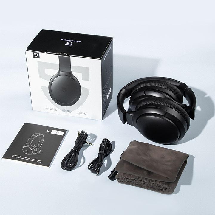 Soundpeats A6 Over The Ear Headphones With Hybrid Active Noise Cancellation - Hopshop