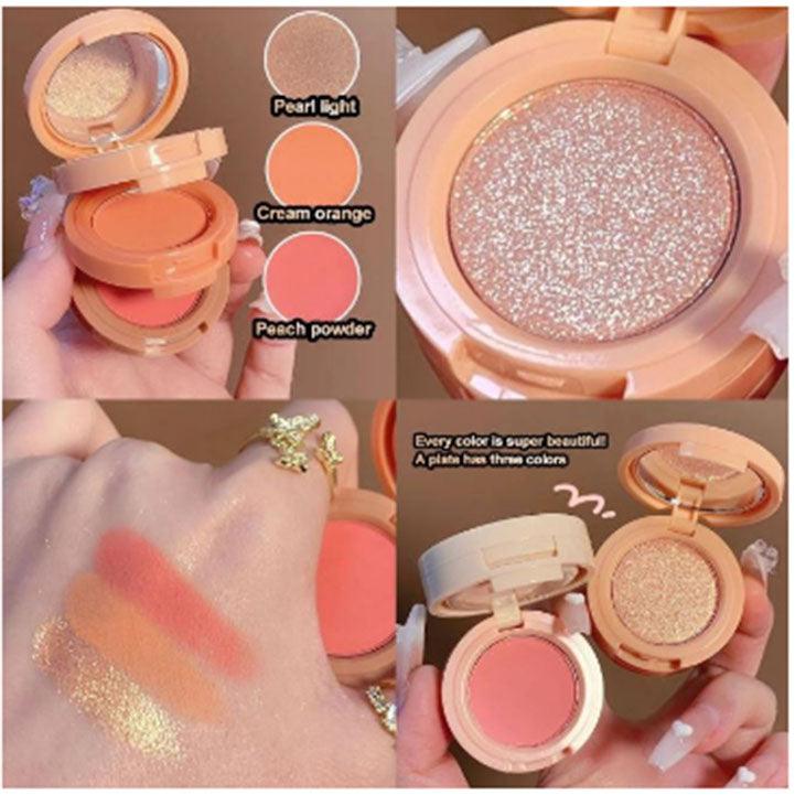 3 Colors Blush Highlighter - Hopshop