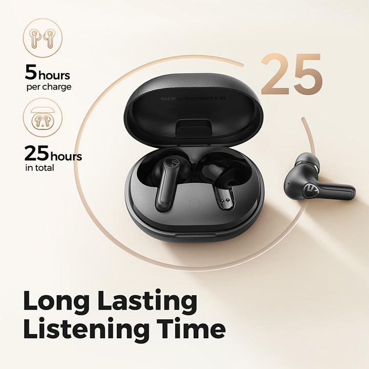 Soundpeats Life Wireless Bluetooth 5.2 Earbuds With Active Noise Cancellation 4 Mics & 12mm Driver - Hopshop